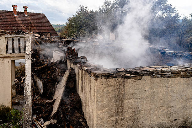 Professional Fire Damage Removal technician working in Cambridge, WI